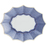 Mottahedeh Large Blue Lace Fluted Tray