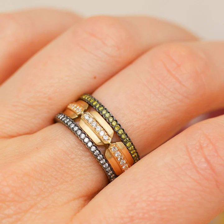 Sethi Couture Scallop White Diamond Band - Be On Park