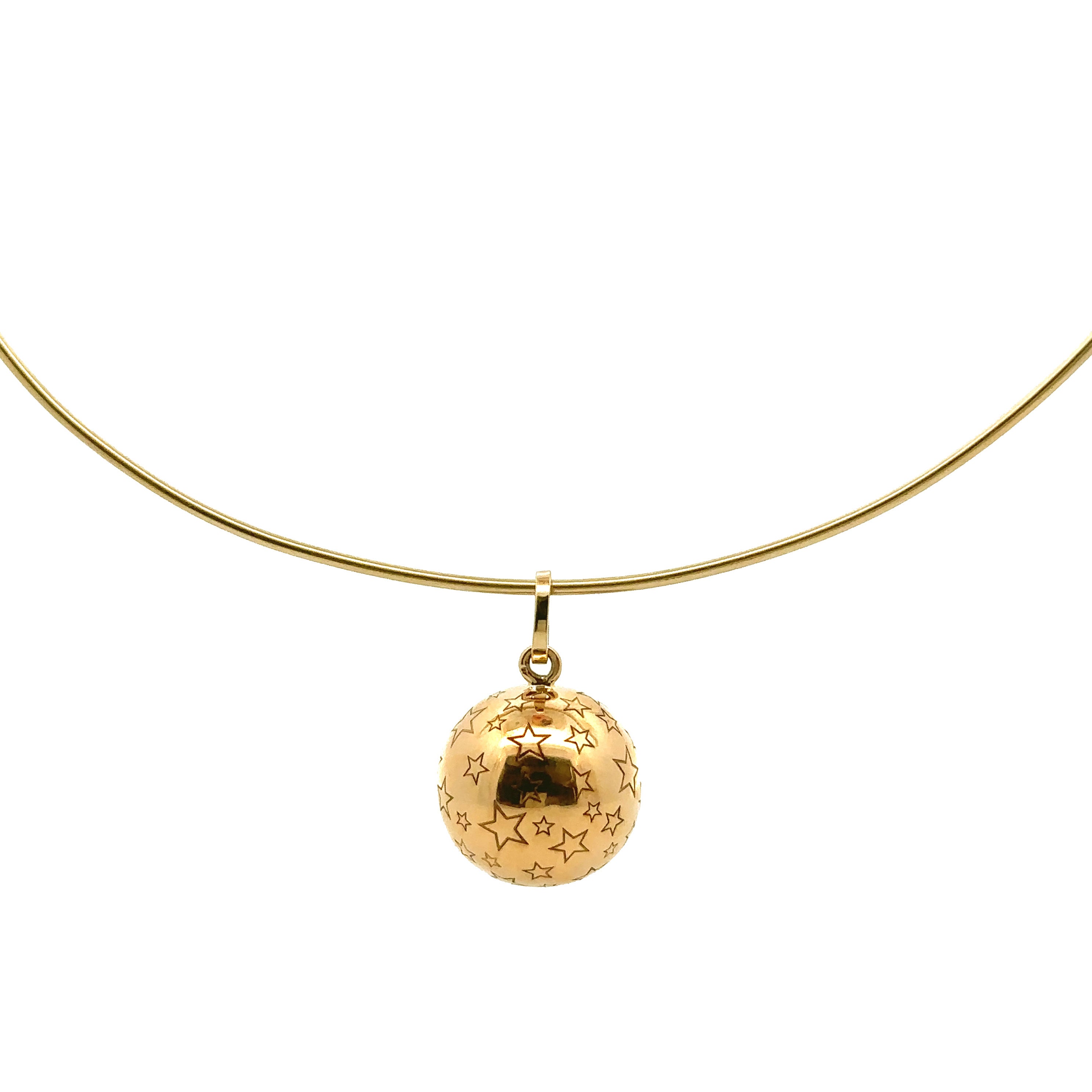 Vintage Gold Ball with Stars Charm - Be On Park