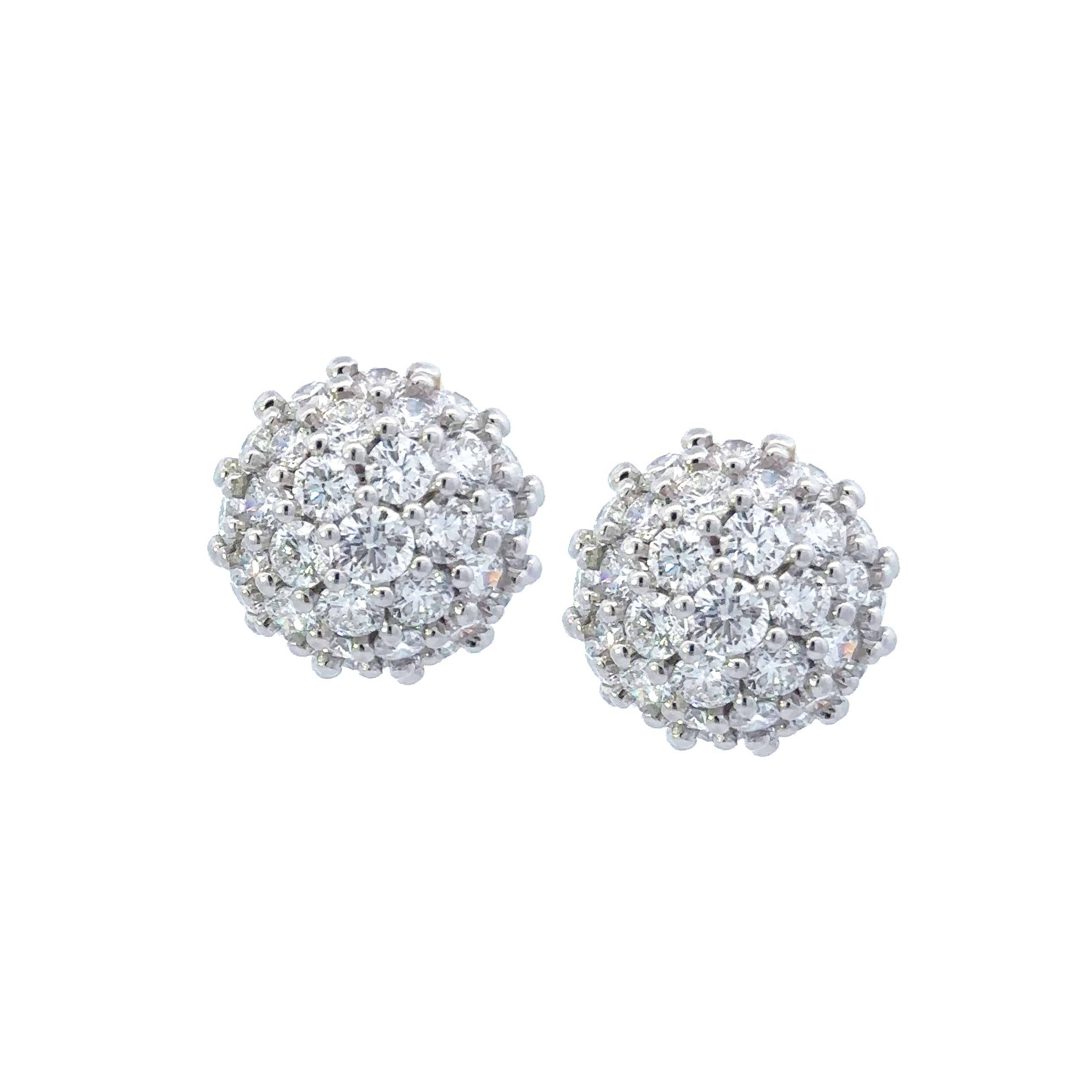 Oscar Heyman Platinum Diamond Earrings - Be On Park