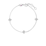 Roberto Coin LOVE BY THE INCH 3 STATION FLOWER BRACELET - Be On Park