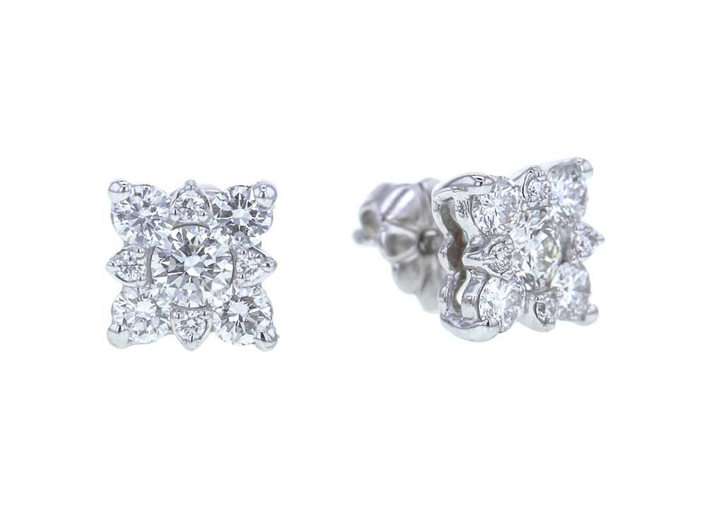 A.Link diamond stud earrings - Be On Park