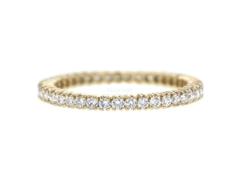 Sethi Couture white diamond channel set band - Be On Park