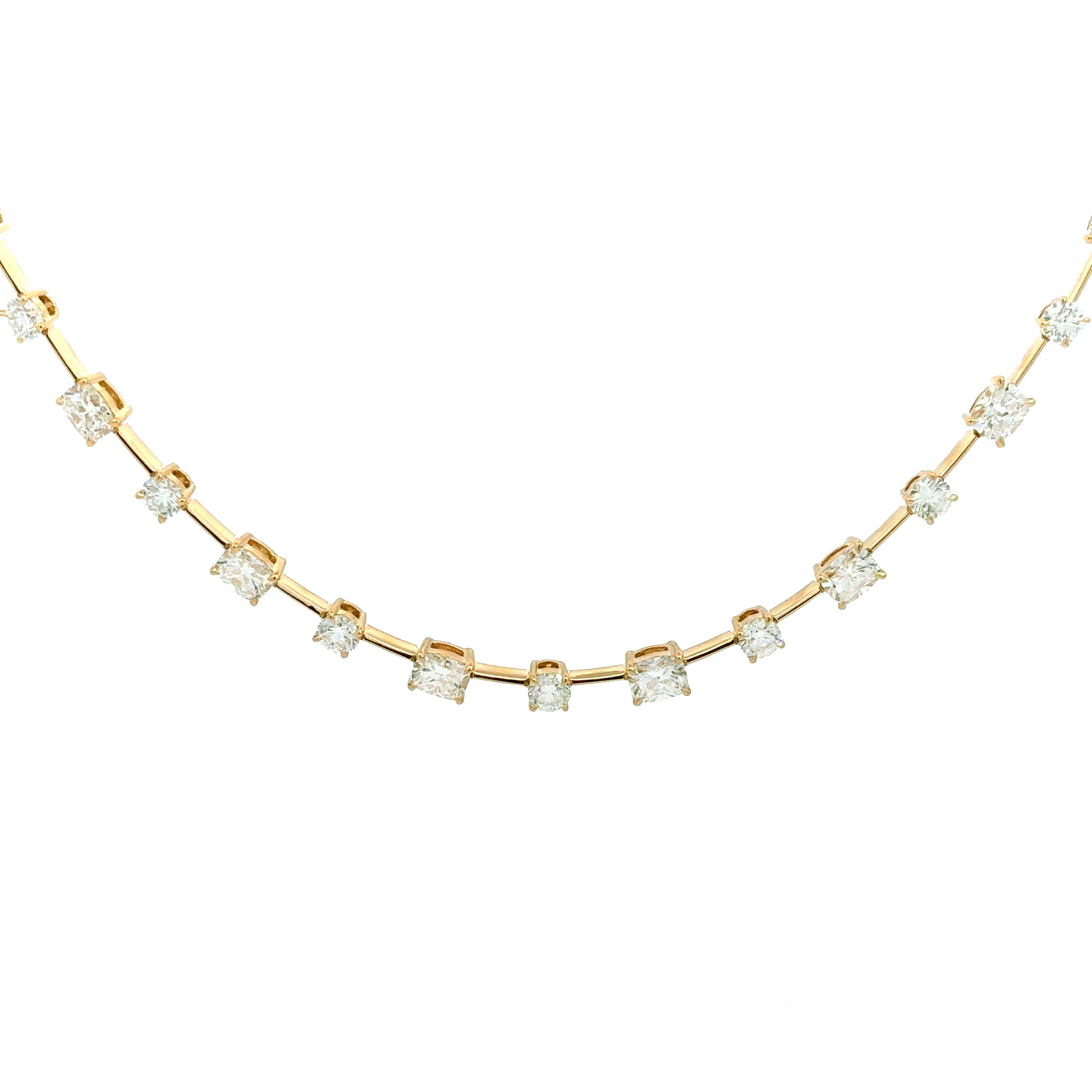 Kwiat alternating cushion and round diamond starry night necklace - out of stock contact Be On Park for availability - Be On Park