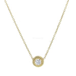 Penny Preville diamond bezel on petite chain necklace - Be On Park