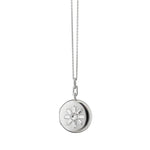 Monica Rich Kosann Sterling Silver 'Victoria' Locket with white sapphires - Be On Park