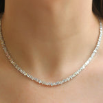 Suzanne Kalan White Gold Classic "Fireworks" Diamond Tennis Necklace - Be On Park
