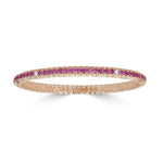 Zydo Pink Sapphire and Diamond Stretch Bracelet - Be On Park