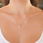 Penny Preville Galaxy Crescent Moon Diamond Necklace - Be On Park