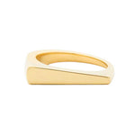 Campbell and Charlotte "The Edge" Gold Tapered Stacking Ring - Be On Park