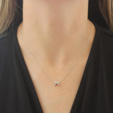Roberto Coin 16-18" love letter diamond "M" necklace, additional letters available - Be On Park