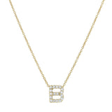 Roberto Coin 16-18" love letter diamond "B" necklace, additional letters available - Be On Park
