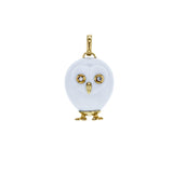 Sun Sang Jewelry White Owl Diamond Pendant - Be On Park