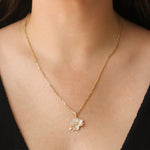 Sydney Evan Gold & Diamond Large Magnolia Necklace - Be On Park