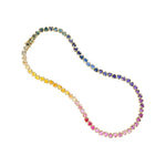 Emily P Wheeler "I Heart Rainbows" Ombre Heart Sapphire Tennis Necklace - Be On Park