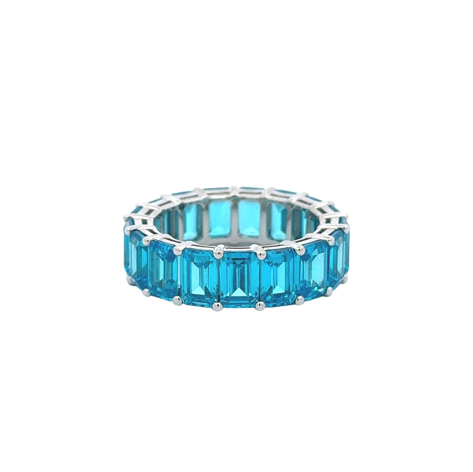 Gemma Couture Blue Topaz Eternity Band - Be On Park