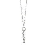 Monica Rich Kosann 18" sterling silver chain with two charm holders - Be On Park