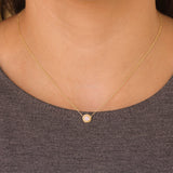 Penny Preville diamond bezel on petite chain necklace - Be On Park