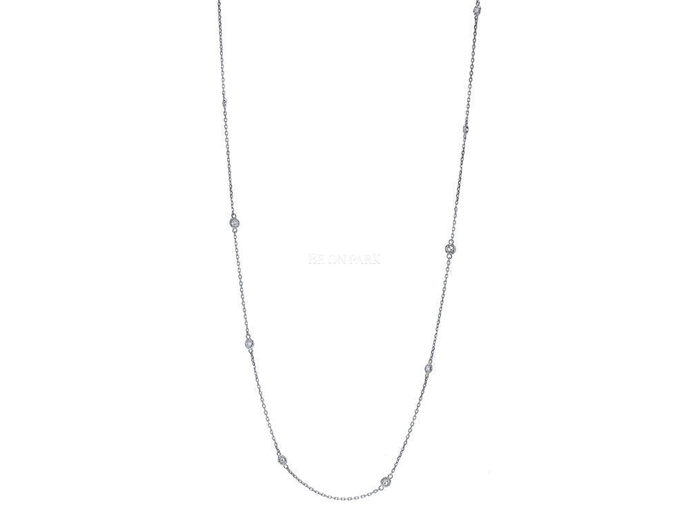 William Levine 36" diamonds by the yard necklace - Be On Park