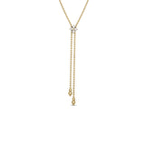 Roberto Coin YELLOW GOLD LOVE IN VERONA DIAMOND FLOWER LARIAT NECKLACE - Be On Park