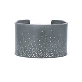 Todd Reed sterling silver white brilliant cut diamond and raw diamond cuff bracelet - Be On Park
