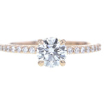 diamond solitaire engagement ring - Be On Park