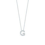 Roberto Coin 16-18" love letter diamond "G" necklace, additional letters available - Be On Park