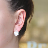 Kwiat Flower Diamond Cluster Double Earrings - Be On Park