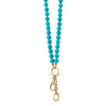 Monica Rich Kosann TURQUOISE NECKLACE with two CHARM STATIONS - Be On Park