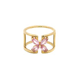 Gemma Couture Pink Sapphire Mariposa Ring - Be On Park