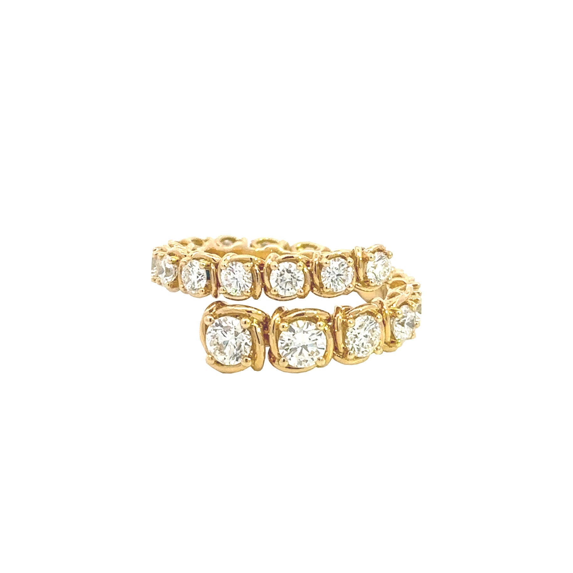 A. Link Graduated Diamond Wrap Ring - Be On Park