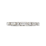 Sethi Couture white baguette and round diamond band size 6.5 - Be On Park