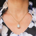 Just Jules South Sea Pearl Pendant with Diamond Bail - Be On Park