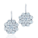 Kwiat Flower Diamond Cluster Double Earrings - Be On Park