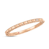 Roberto Coin ROSE GOLD MOSAIC DIAMOND ACCENT BANGLE - Be On Park