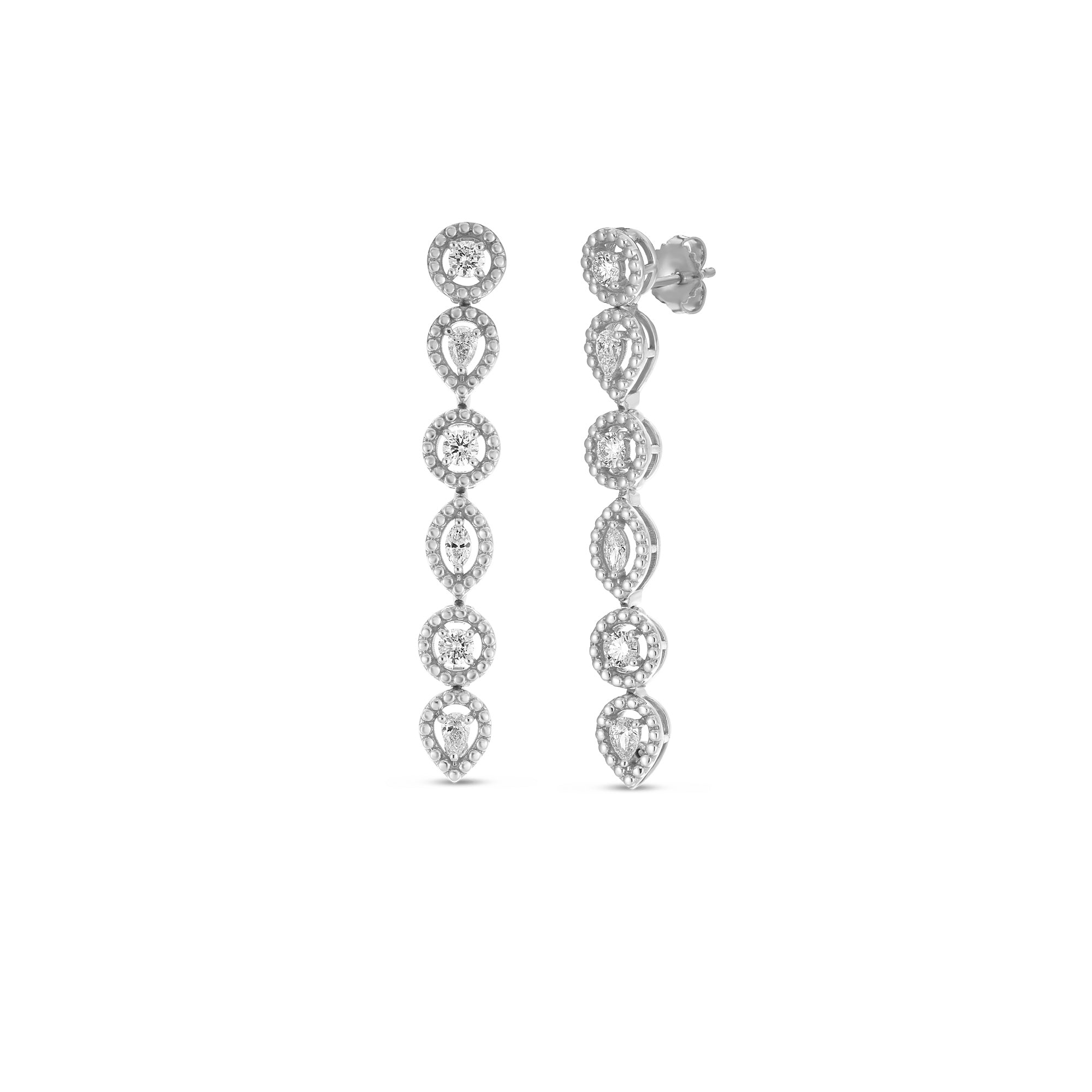 Roberto Coin Diamante Diamond Drop Earrings - Be On Park