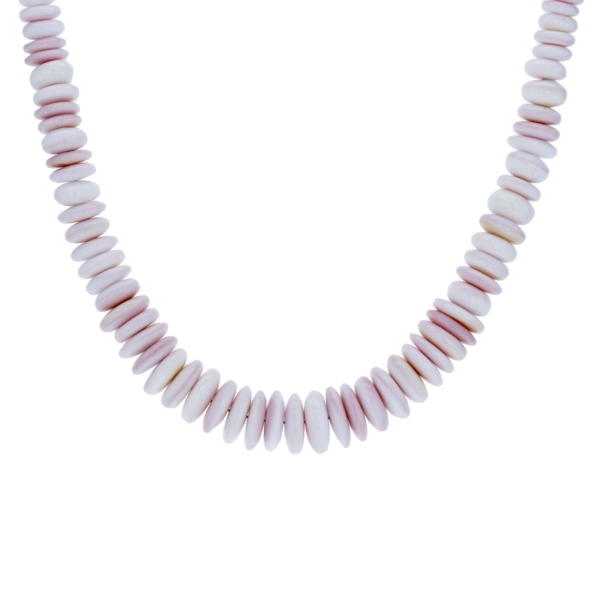 Graduated Queen Conch Beaded Necklace with 14ky Double Triggerless Lobster Clasp - Be On Park
