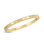 Roberto Coin YELLOW GOLD MOSAIC DIAMOND ACCENT BANGLE - Be On Park