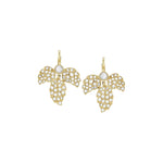 Sethi Couture Enchanted Garden Rose Cut Diamond Leaf Drop Earrings - Be On Park